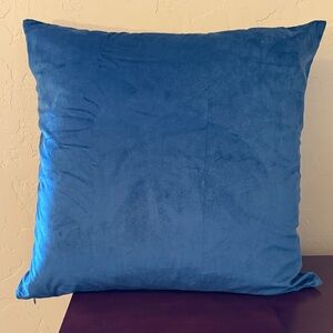 NWOT Blue Velvet Throw Pillow cover